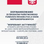 Otwarte Mistrzostwa Polski w Judo osób niepełnosprawnych intelektualnie– Europejski Festiwal Judo