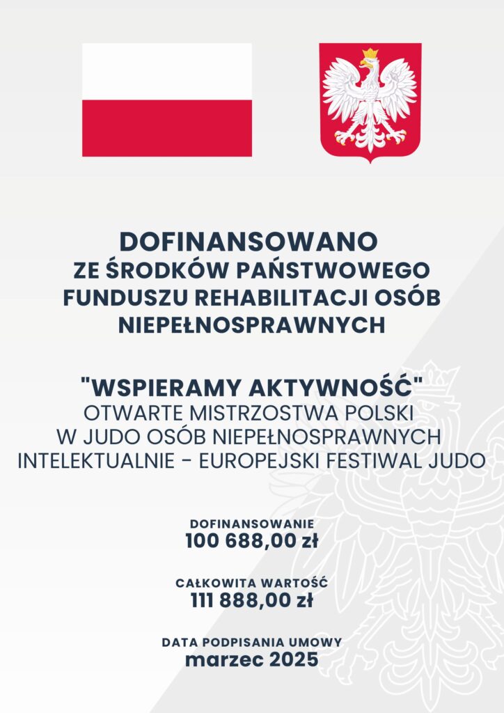 Otwarte Mistrzostwa Polski w Judo osób niepełnosprawnych intelektualnie– Europejski Festiwal Judo